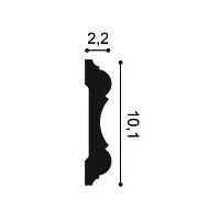 P8040F ORAC Durofoam flexible Bilderleiste L200 x H10,1 x B2,2 cm ORAC DECOR 3 - Cimaise Tableau