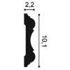 P8040 ORAC Cimaise Durofoam L200 x H10,1 x L2,2 cm ORAC DECOR 3 - Cimaise Tableau 