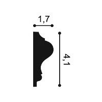 P8030C ORAC Moneta per P8030 Durofoam L19 x H1,7 x L8,6 cm ORAC DECOR 3 - Cimaise Tableau 
