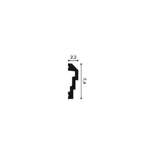 P7070F ORAC Cimaise flexible Durofoam L200 x H7,4 x L2,2 cm ORAC DECOR 3 - Cimaise Tableau