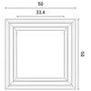 Pannello murale 3D ORAC W121 Purotouch L50 x H50 x P3,2 cm ORAC DECOR 3 - Cimaise Tableau 