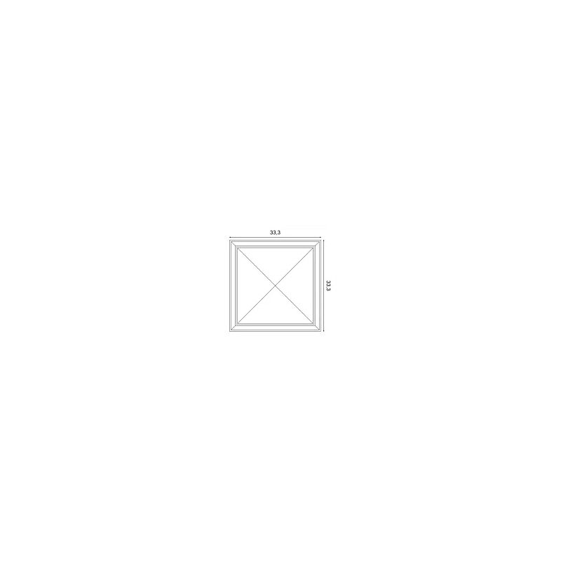 W123 ORAC 3D wall panel Purotouch L33.3 x H33.3 x L3,5 cm ORAC DECOR 3 - Cimaise Tableau 