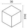W105 ORAC 3D wall panel Purotouch L30 x H34,6 x L3 cm ORAC DECOR 3 - Cimaise Tableau 