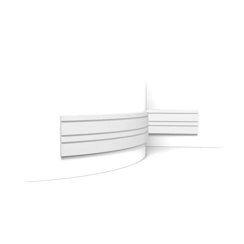 W119F ORAC Wall Panel FLEX 3D Flex L200 x H25 x L2 cm ORAC DECOR 1 - Cimaise Tableau 