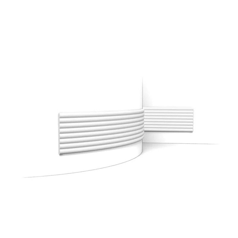 W110F Panel de pared FLEX 3D Flex L200 x H25 x L1.6 cm ORAC DECOR 1 - Cimaise Tableau