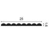 W110F Panel de pared FLEX 3D Flex L200 x H25 x L1.6 cm ORAC DECOR 3 - Cimaise Tableau 
