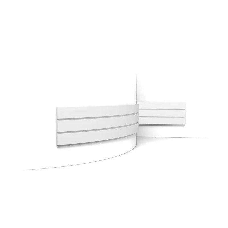 W116F ORAC Wall Panel FLEX 3D Flex L200 x H25 x L2 cm ORAC DECOR 1 - Cimaise Tableau 