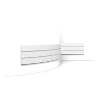 W116F Panel de pared FLEX 3D Flex L200 x H25 x L2 cm ORAC DECOR 1 - Cimaise Tableau