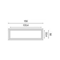W120 ORAC 3D Wandplatte Purotouch L150 x H50 x L3.2 cm ORAC DECOR 3 - Cimaise Tableau