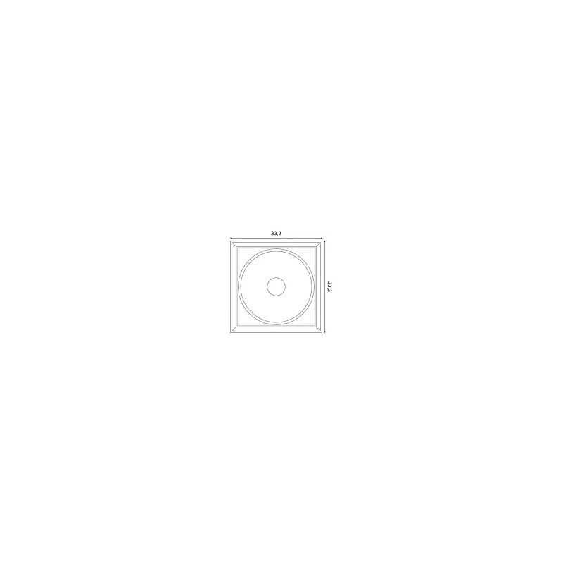W122 ORAC Purotouch 3D Wandpaneel L33,3 x H33,3 x B2,6 cm ORAC DECOR 3 - Cimaise Tableau 