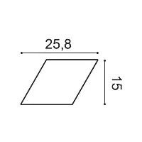 W100 ORAC panel de pared 3D Purotouch L15 x H25.8 x L2.9 cm ORAC DECOR 3 - Cimaise Tableau 