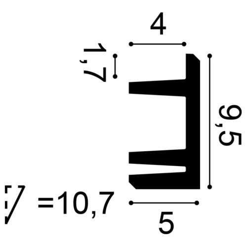 copy of C381 Cimaise indirekte Beleuchtung Decke Orac Dekor 200 cm ORAC DECOR 2 - Cimaise Tableau 