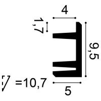 C381 Cornice illuminazione indiretta soffitto orac decor 200 cm ORAC DECOR 2 - Cornice Quadro