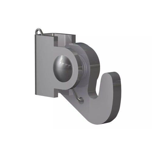 Selbstsichernder Haken für 4 x 4 Stangen (20 kg) – Bildschienenbefestigung für Artiteq-Tafel ARTI TEQ 1 - Cimaise Tableau 