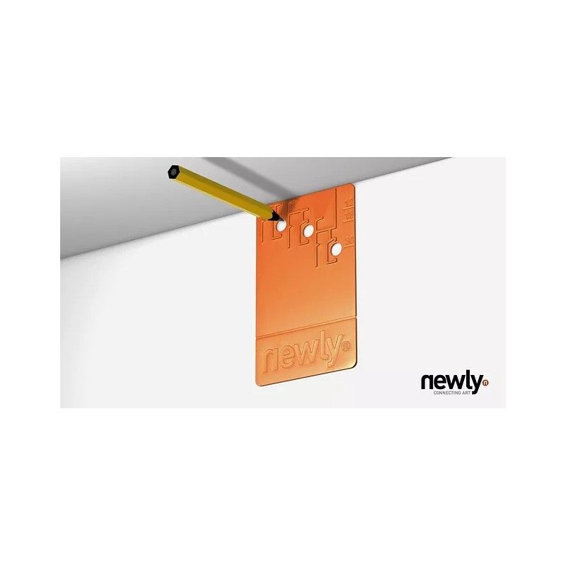 Paquete de 6 Click & connect para mini clic (ADICIONAL) - riel para cuadros colgado nuevamente ARTI TEQ 3 - Cimaise Tableau 