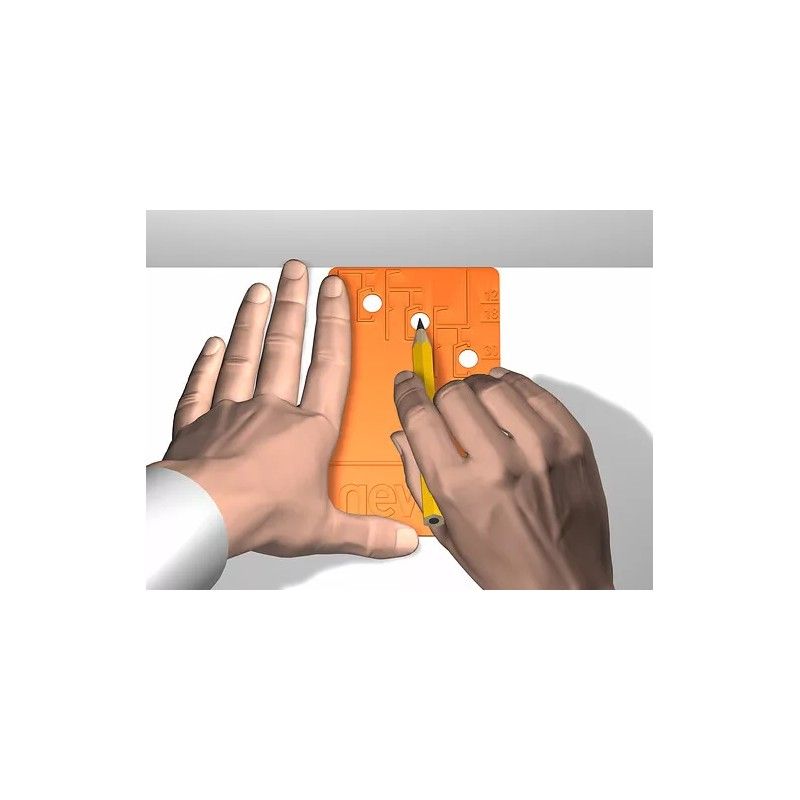 Pack di 6 Click & connect per mini click (AGGIUNTIVO) - appendere quadro cornice da parete appena installata ARTI TEQ 5 - Cimice