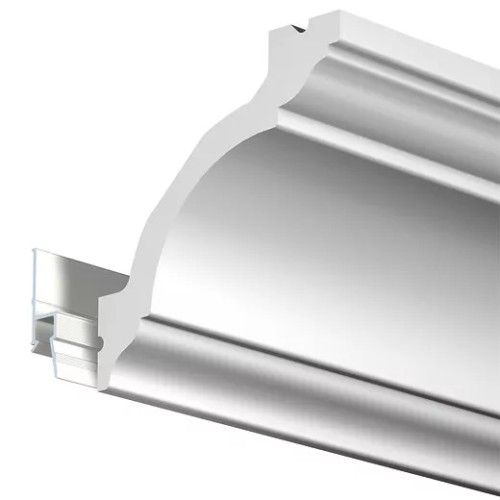 Deco rail 200 cm primary white - rail fixing for artiteq painting ARTI TEQ 2 - Cimaise Tableau 