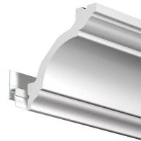 Cimaise Deco rail 200 cm Blanc primaire - fixation cimaise pour tableau artiteq ARTI TEQ 2 - Cimaise Tableau