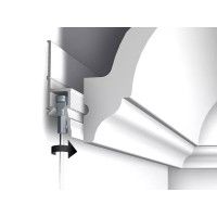 Cimaise Deco rail 200 cm Blanc primaire - fixation cimaise pour tableau artiteq ARTI TEQ 3 - Cimaise Tableau 