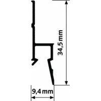 Cimaise Deco rail 200 cm Bianco - fissaggio per cimasa per quadri Artiteq ARTI TEQ 7 - Cimasa Quadro