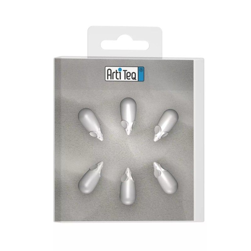 IMANES PARA RATÓN BLANCO X 6 PIEZAS ARTI TEQ 3 - Cimaise Tableau 