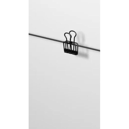 SCHWARZE PAPIERKLEMMEN VON ARTITEQ x 12 ARTI TEQ 2 - Cimaise Tableau 