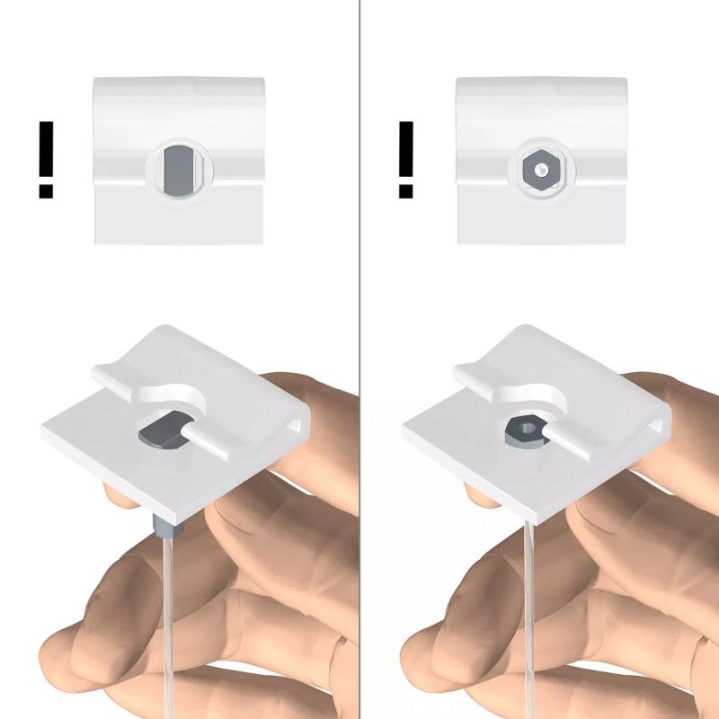 SOPORTE PARA FALSO TECHO DE PLÁSTICO BLANCO ARTITEQ ARTI TEQ 6 - Cimaise Tableau 