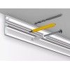 Riel para cuadros de doble pared hasta 80 kg , riel y deslizador, 200 cm TRACK & SLIDE 5 - Cimaise Tableau 