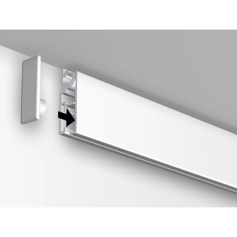 Riel para cuadros de doble pared hasta 80 kg , riel y deslizador, 200 cm TRACK & SLIDE 11 - Cimaise Tableau 