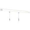 Riel para cuadros de doble pared hasta 80 kg , riel y deslizador, 200 cm TRACK & SLIDE 17 - Cimaise Tableau 