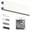 Click rail picture rail + fixing clips + screws & wall plugs - Artiteq picture rails