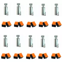 Paquete de 10 ganchos autoblocantes de 15 kg para cables y varillas de 2 mm. Cimaise Tableau 1 - Cimaise Tableau 