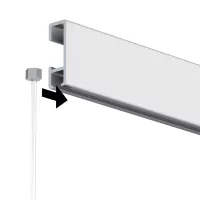 Fils en perlon Slider Artiteq pour cimaise - système d'accrochage et décoration - détail 2