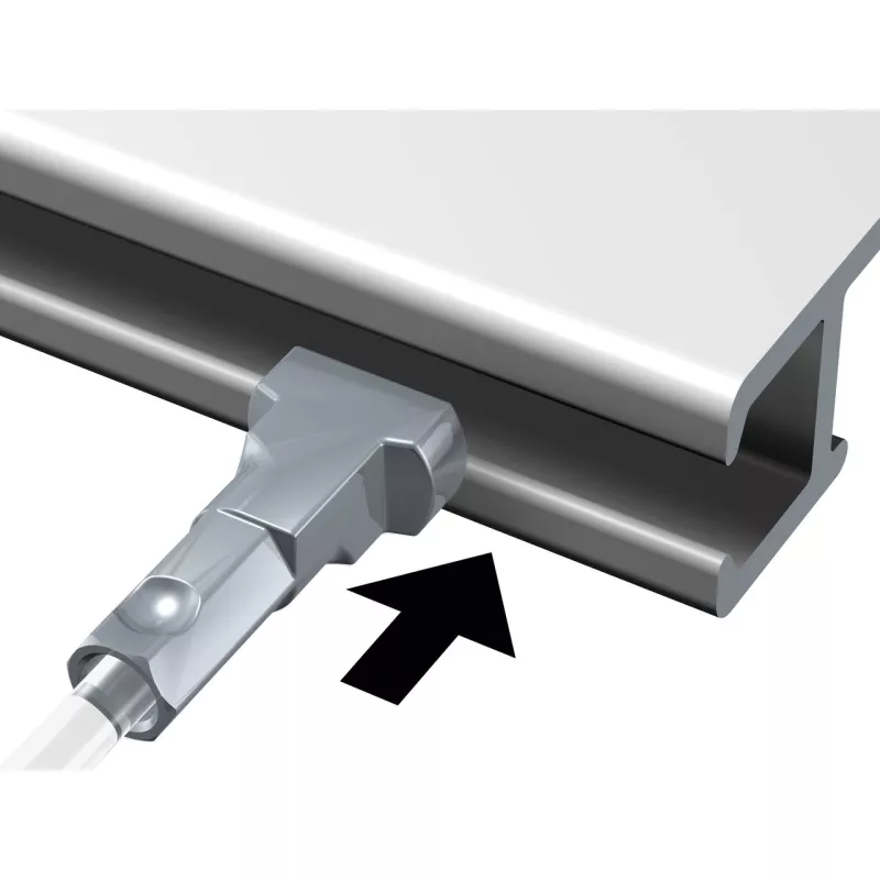 Perlon Twister-Drähte - 2 mm (EINFÜHRUNG VON UNTEN) - Bilderaufhängungsschienen artiteq ARTI TEQ 16 - Cimaise Tableau 