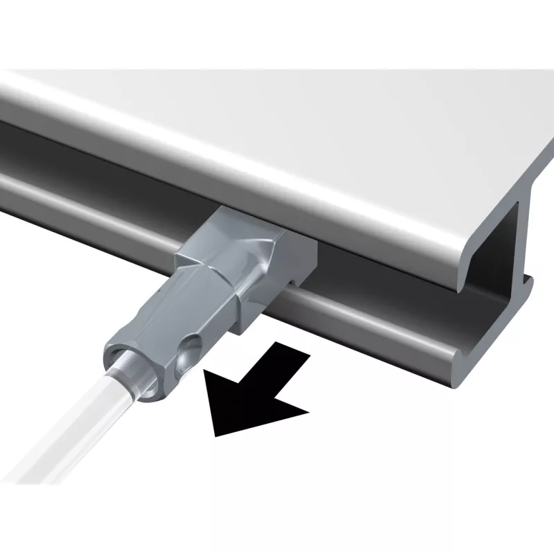Perlon Twister-Drähte - 2 mm (EINFÜHRUNG VON UNTEN) - Bilderaufhängungsschienen artiteq ARTI TEQ 19 - Cimaise Tableau 