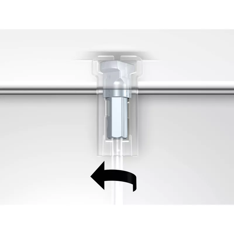 Twister Click2Fix - 2 mm ( INSERTION BY THE DESSOUS ) - table artiteq ARTI TEQ 11 - Cimaise Tableau 