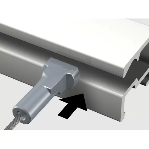 Filo d'acciaio Twister Micro per cornice (1 mm) - appeso cornice per quadro artiteq ARTI TEQ 2 - Cimaise Tableau 