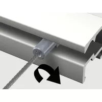 Twister Stahldraht Micro für Kerzen ( 1 mm ) - Tisch artiteq ARTI TEQ 3 - Cimaise Tableau 