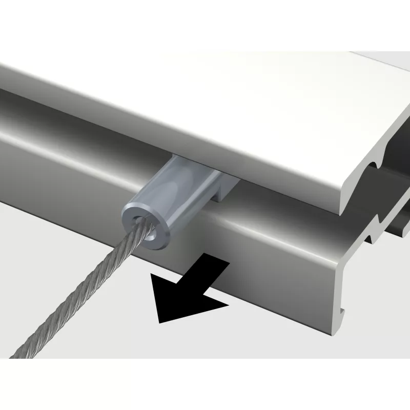 Filo d'acciaio Twister Micro per cornice (1 mm) - appeso cornice per quadro artiteq ARTI TEQ 4 - Cimaise Tableau 