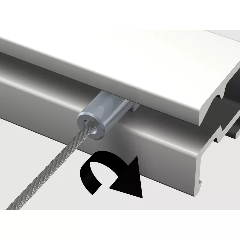 Draht Twister Perlon Micro für Kerzen ( 1 mm) - Hängetisch artiteq ARTI TEQ 2 - Cimaise Tableau 