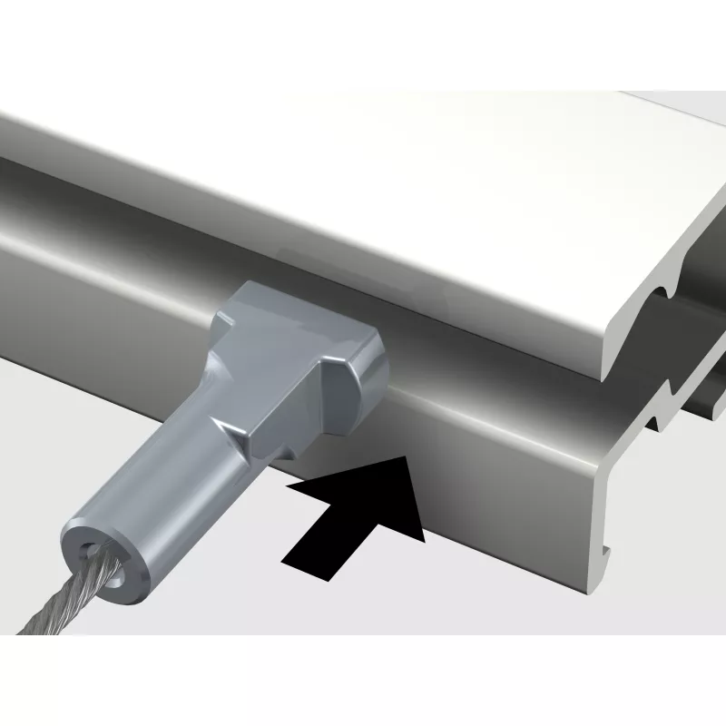 Draht Twister Perlon Micro für Kerzen ( 1 mm) - Hängetisch artiteq ARTI TEQ 3 - Cimaise Tableau 