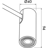 Strahlscheinwerfer für Illume Duo (30 cm ) - système d'accrochage et décoration - détail 2