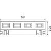Conector recto de 48 V Artiteq 4 - Cimaise Tableau 