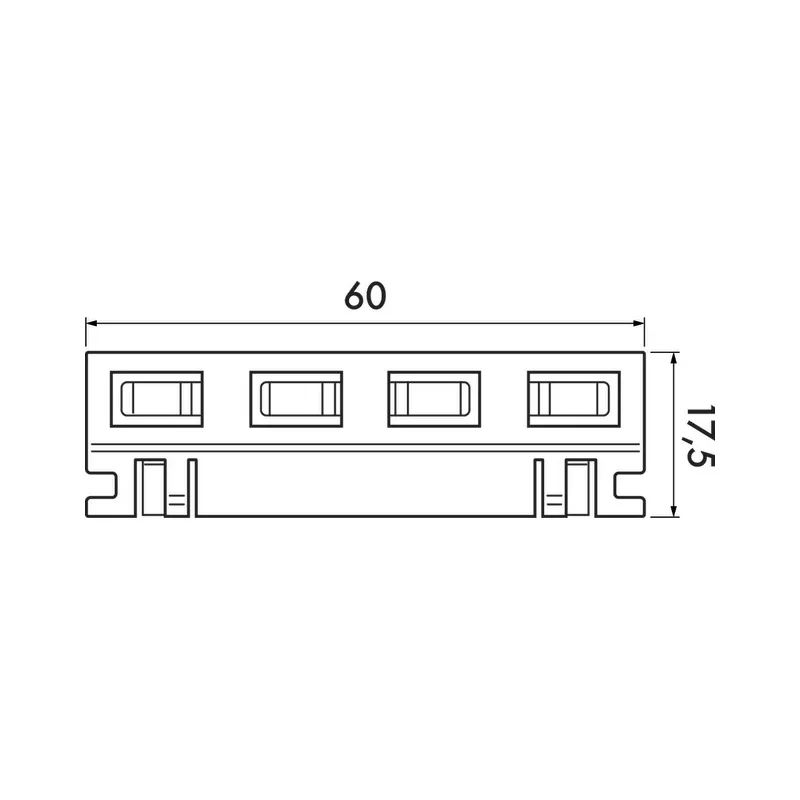 48V Straight Connector Artiteq 4 - Cimaise Tableau 