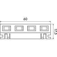 48V gerader Stecker - système d'accrochage et décoration - détail 3
