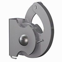 Gancho antirrobo para varilla de 4 x 4 mm (100 kg) - Fijación de riel para cuadros para tablero artiteq ARTI TEQ 2 - Cimaise Tab