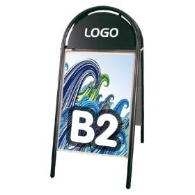 Stop trottoir Iron a-board magnetic Noir M&T DISPLAYS 2 - Cimaise Tableau