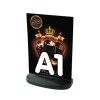 Stop marciapiede Targa con piede a S con acqua M&T DISPLAYS 2 - Cimaise Tableau 