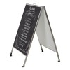 Stop trottoir Stainless steel chalk a-board M&T DISPLAYS 2 - Cimaise Tableau 
