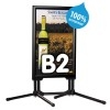 Stop trottoir Swing Pro noir ou alu modÃ¨le H M&T DISPLAYS 2 - Cimaise Tableau 